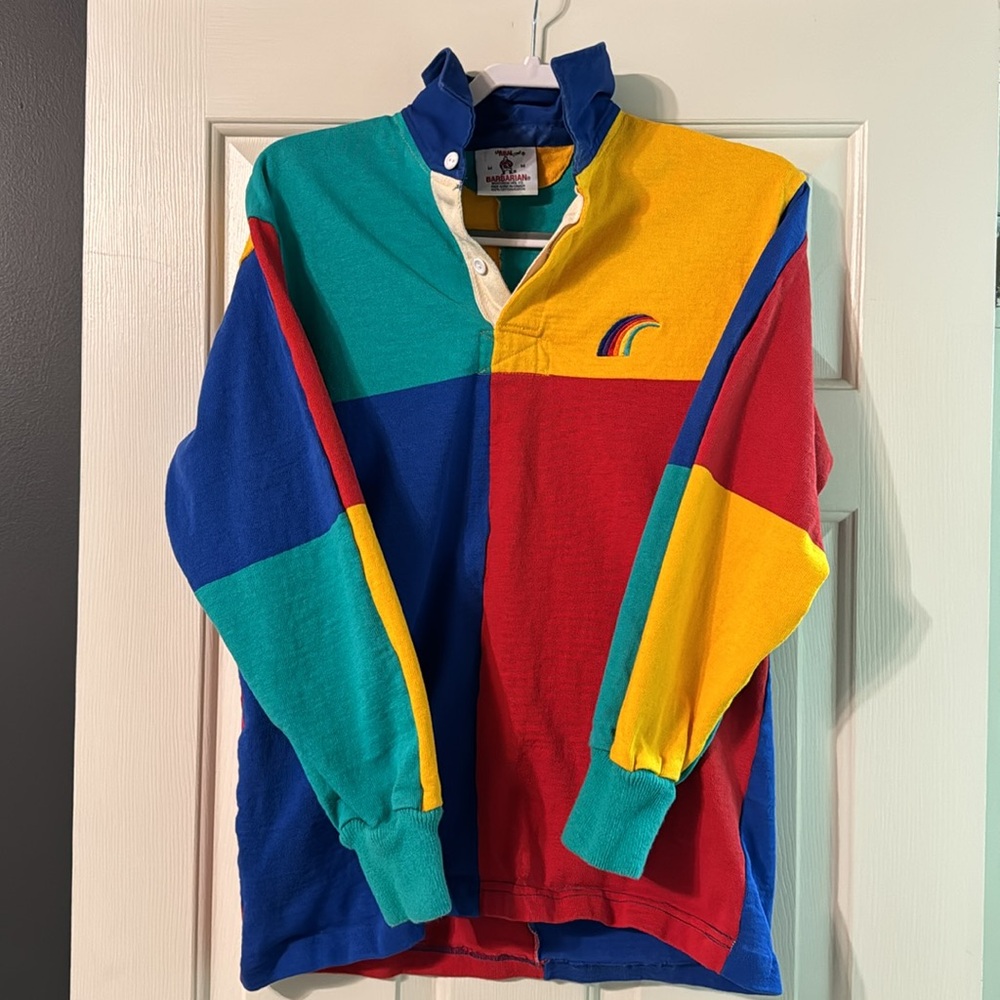 Vtg Canadian Rugby jersey shirt 🌈  medium PRIDE